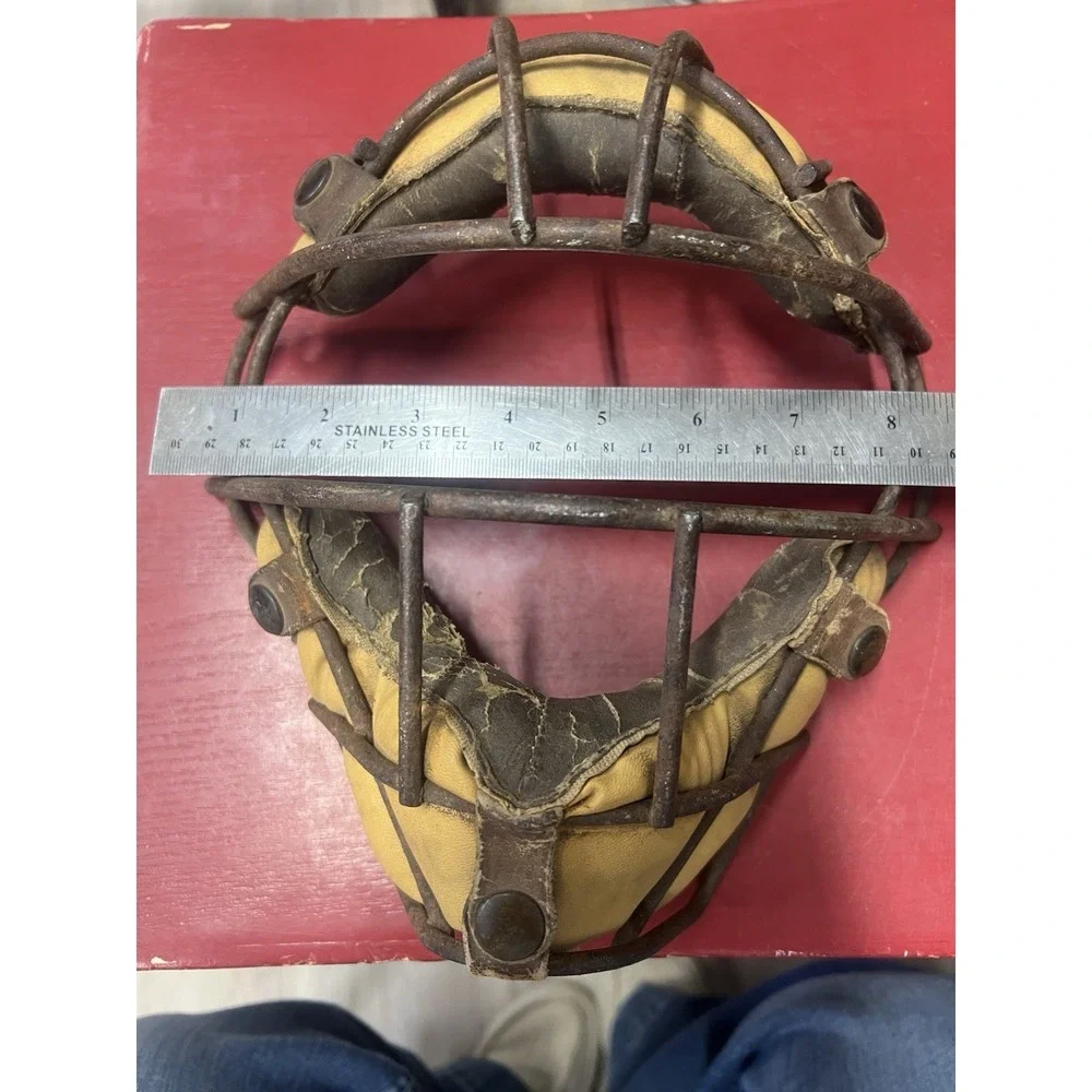 Vintage antique wire cage baseball catchers facemask‎ guard